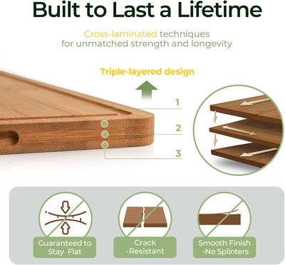 Timeless Bamboo Board — Effortless Prep, Elevated Dining