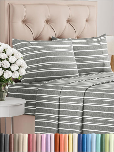 Premium Full Size 4-Piece Sheet Set – Ultra-Soft, Cooling & Wrinkle-Free Bedding with Deep Pockets
