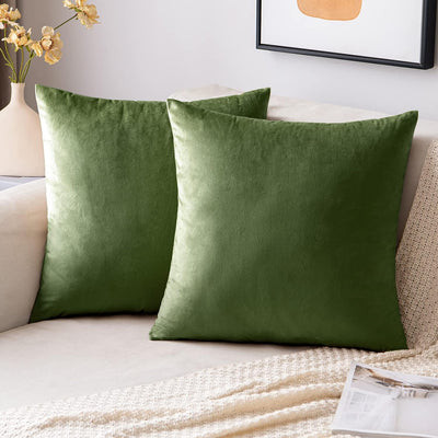 2 Premium Velvet Pillow Covers – Soft & Stylish Cushion Cases for Sofa, Bed & Car