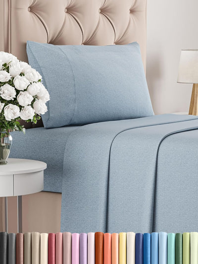 Premium Full Size 4-Piece Sheet Set – Ultra-Soft, Cooling & Wrinkle-Free Bedding with Deep Pockets