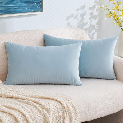 2 Premium Velvet Pillow Covers – Soft & Stylish Cushion Cases for Sofa, Bed & Car