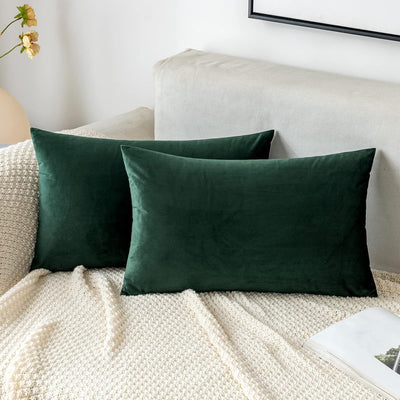 2 Premium Velvet Pillow Covers – Soft & Stylish Cushion Cases for Sofa, Bed & Car