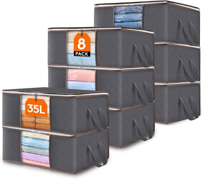 Foldable Clothes Storage Bags with Clear Window 