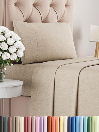 Premium Full Size 4-Piece Sheet Set – Ultra-Soft, Cooling & Wrinkle-Free Bedding with Deep Pockets