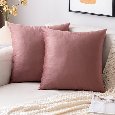 2 Premium Velvet Pillow Covers – Soft & Stylish Cushion Cases for Sofa, Bed & Car