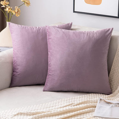 2 Premium Velvet Pillow Covers – Soft & Stylish Cushion Cases for Sofa, Bed & Car