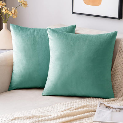 2 Premium Velvet Pillow Covers – Soft & Stylish Cushion Cases for Sofa, Bed & Car
