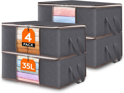 Foldable Clothes Storage Bags with Clear Window 