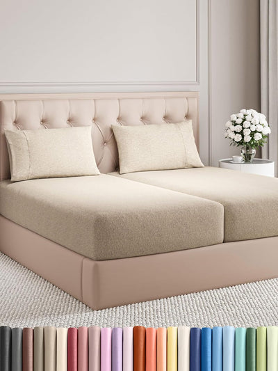Premium Full Size 4-Piece Sheet Set – Ultra-Soft, Cooling & Wrinkle-Free Bedding with Deep Pockets