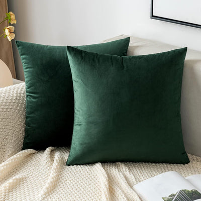 2 Premium Velvet Pillow Covers – Soft & Stylish Cushion Cases for Sofa, Bed & Car