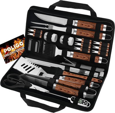 29-Piece Stainless BBQ Tool Set