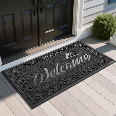 Heavy Duty Welcome Mat for Indoor & Outdoor Use