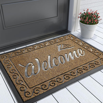 Heavy Duty Welcome Mat for Indoor & Outdoor Use