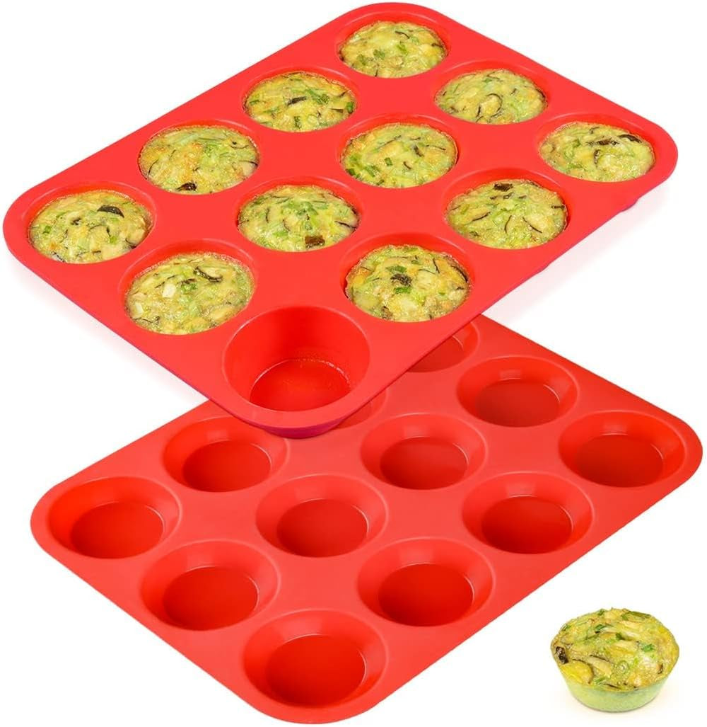 Silicone Muffin Pan – 12 Cup