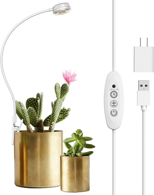 LED Pot Clip Grow Light with Timer & Dimming