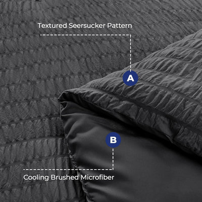 Seersucker Comforter Set – Full Size
