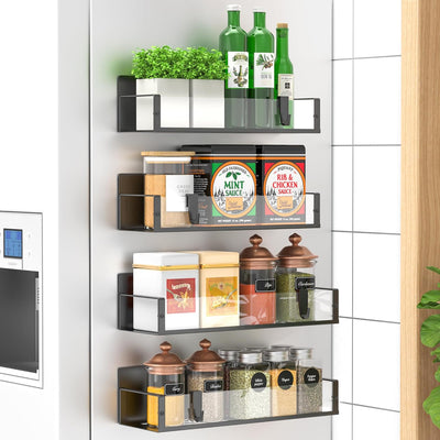 Refined Magnetic Spice Racks — Instant Order, Lasting Style