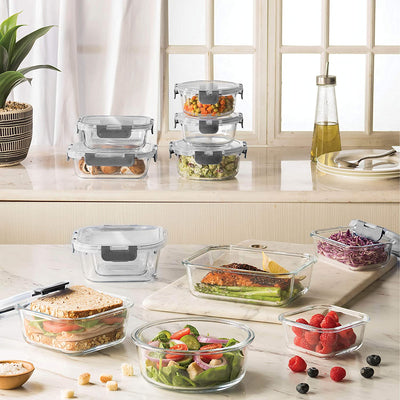 Refined Glass Containers — Freshness Preserved, Effortlessly Secure