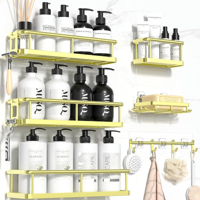 Rustproof Shower Caddy Set – 6 Pack