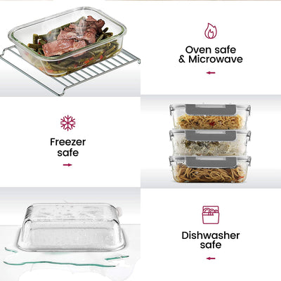 Refined Glass Containers — Freshness Preserved, Effortlessly Secure