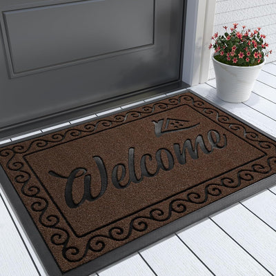 Heavy Duty Welcome Mat for Indoor & Outdoor Use