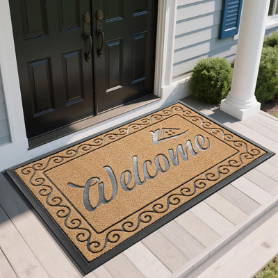 Heavy Duty Welcome Mat for Indoor & Outdoor Use