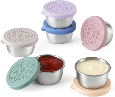 Stainless Steel Sauce Cups – 8 Pack