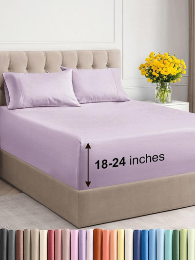 Premium 6-Piece King Sheet Set – Extra Deep Pockets, Cooling Comfort & Wrinkle-Free Softness