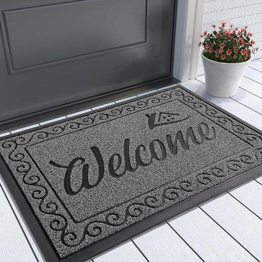 Heavy Duty Welcome Mat for Indoor & Outdoor Use