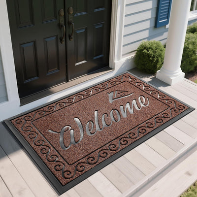 Heavy Duty Welcome Mat for Indoor & Outdoor Use