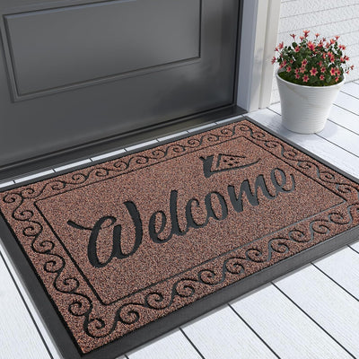 Heavy Duty Welcome Mat for Indoor & Outdoor Use