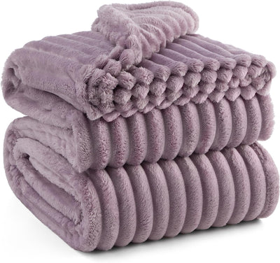 Gentlesoft White Fleece Throw Blanket