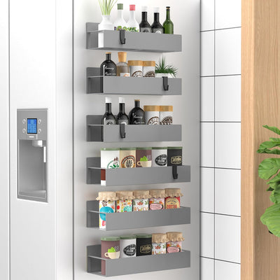 Refined Magnetic Spice Racks — Instant Order, Lasting Style