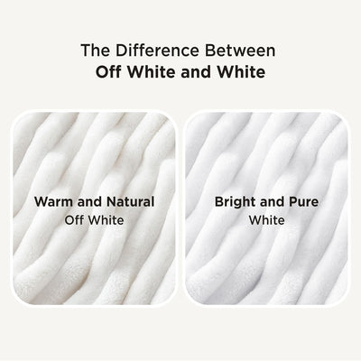 Gentlesoft White Fleece Throw Blanket