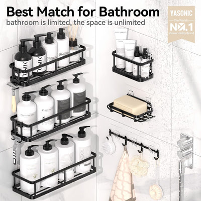 Rustproof Shower Caddy Set – 6 Pack