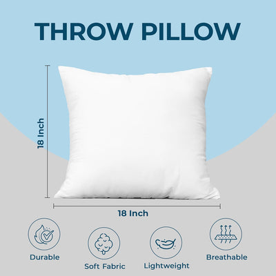 Classic White Throw Pillows