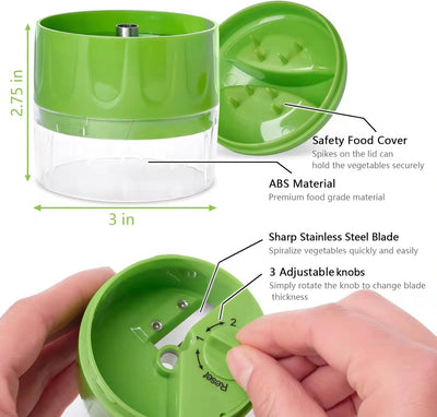 3-in-1 Vegetable Spiralizer