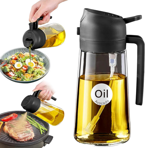 16oz Glass Olive Oil Sprayer & Dispenser