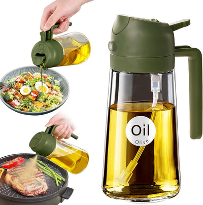 16oz Glass Olive Oil Sprayer & Dispenser