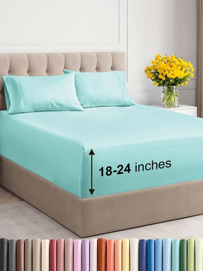 Premium 6-Piece King Sheet Set – Extra Deep Pockets, Cooling Comfort & Wrinkle-Free Softness