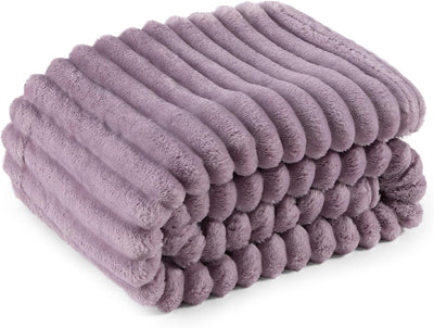 Gentlesoft White Fleece Throw Blanket